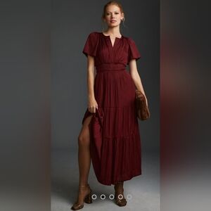 By Anthropologie Somerset Maxi in Wine, VGUC, Size L